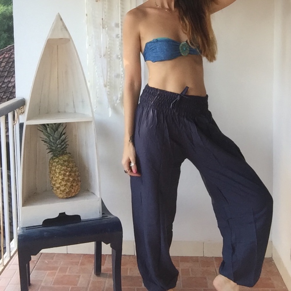 dream of genie harem pants navy blue